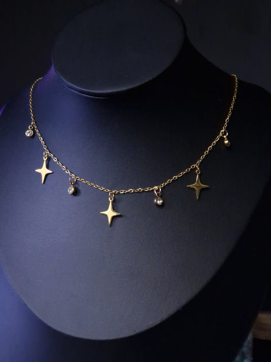 Kette mit Sternchen gold