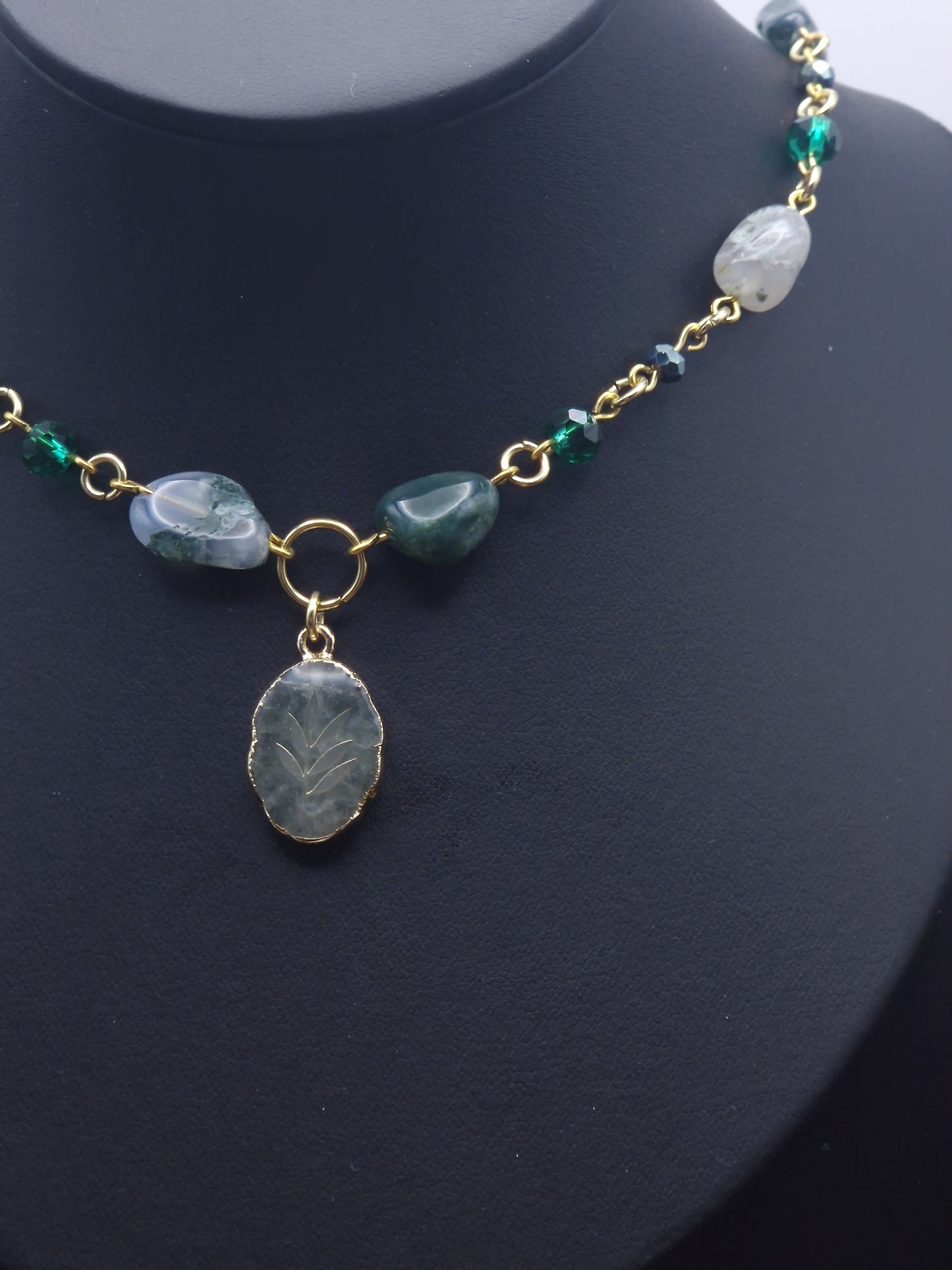 Moosachat Kette „Waldgeist“