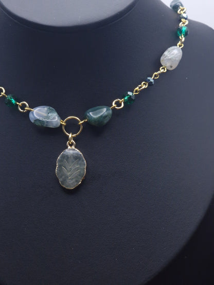 Moosachat Kette „Waldgeist“