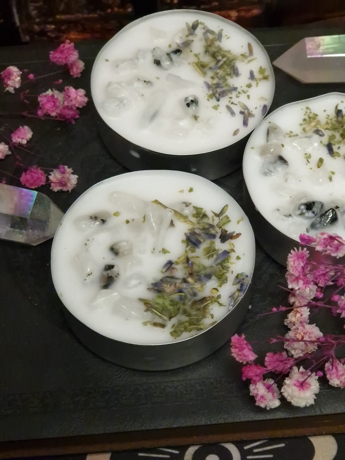 Kristall Maxi Teelicht Vollmond