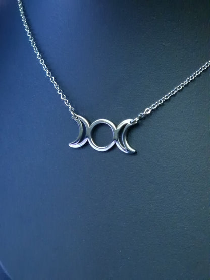 Triplemoon Kette silber