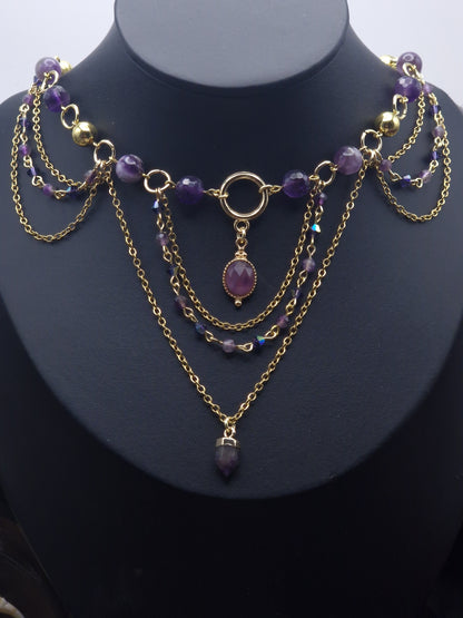 Amethyst -Collier „Eclipse“