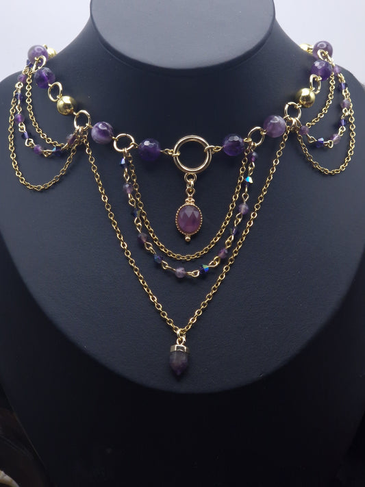 Amethyst -Collier „Eclipse“