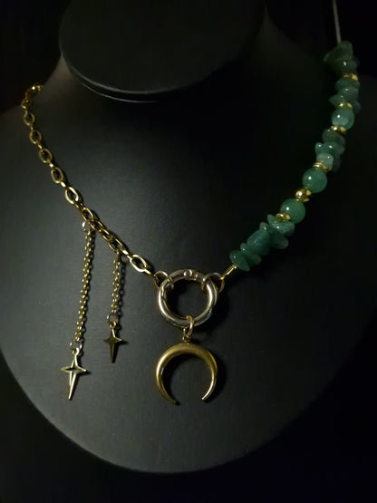 Einzelstück Emerald Crescent – Chain of Stillness