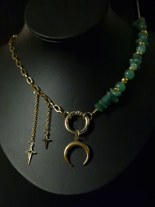 Einzelstück Emerald Crescent – Chain of Stillness