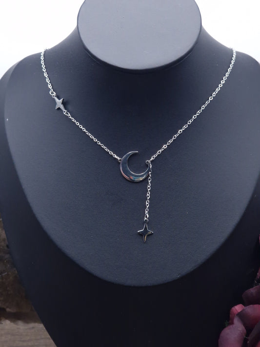 Halbmond Kette mit Stern
