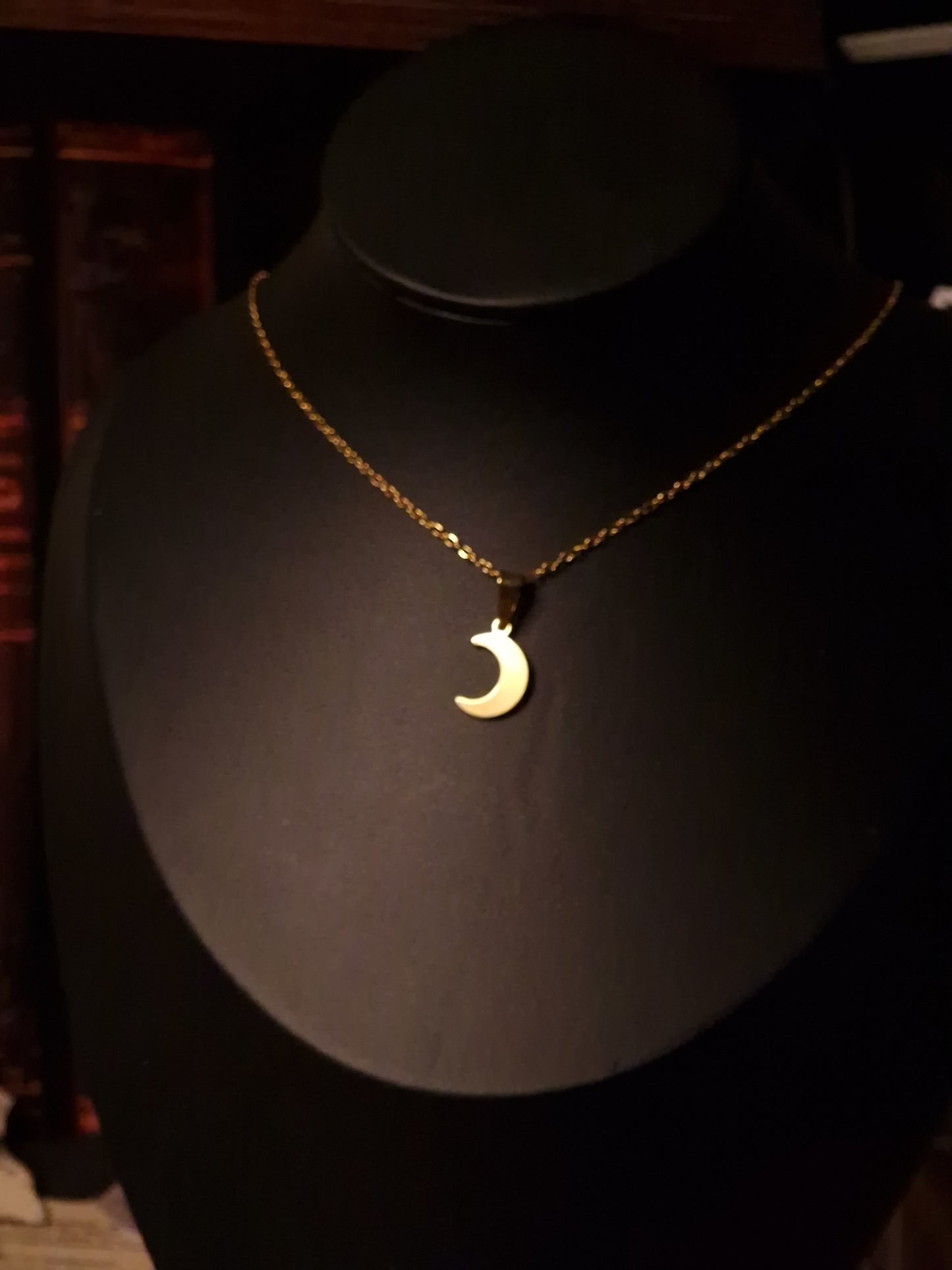 Halbmondkette Moon Whisper gold