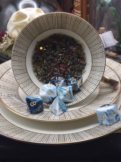 Crimson Bloom – Dice Tray Teacup
