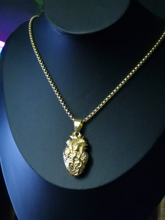 Goldene Herz-Kette