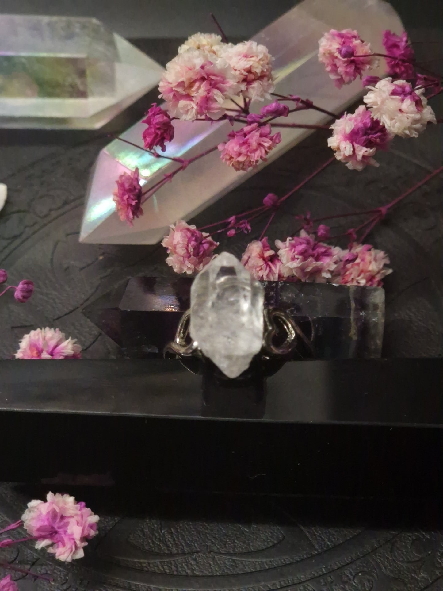 Bergkristall Ring silber