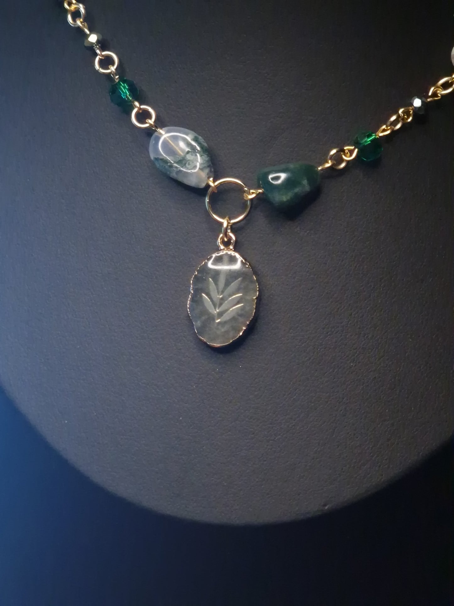 Moosachat Kette „Waldgeist“