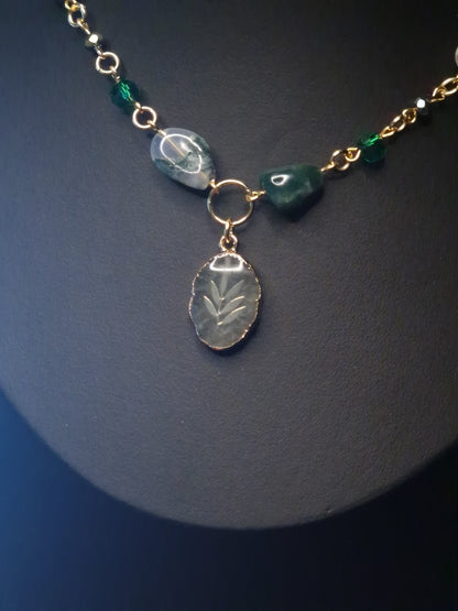 Moosachat Kette „Waldgeist“