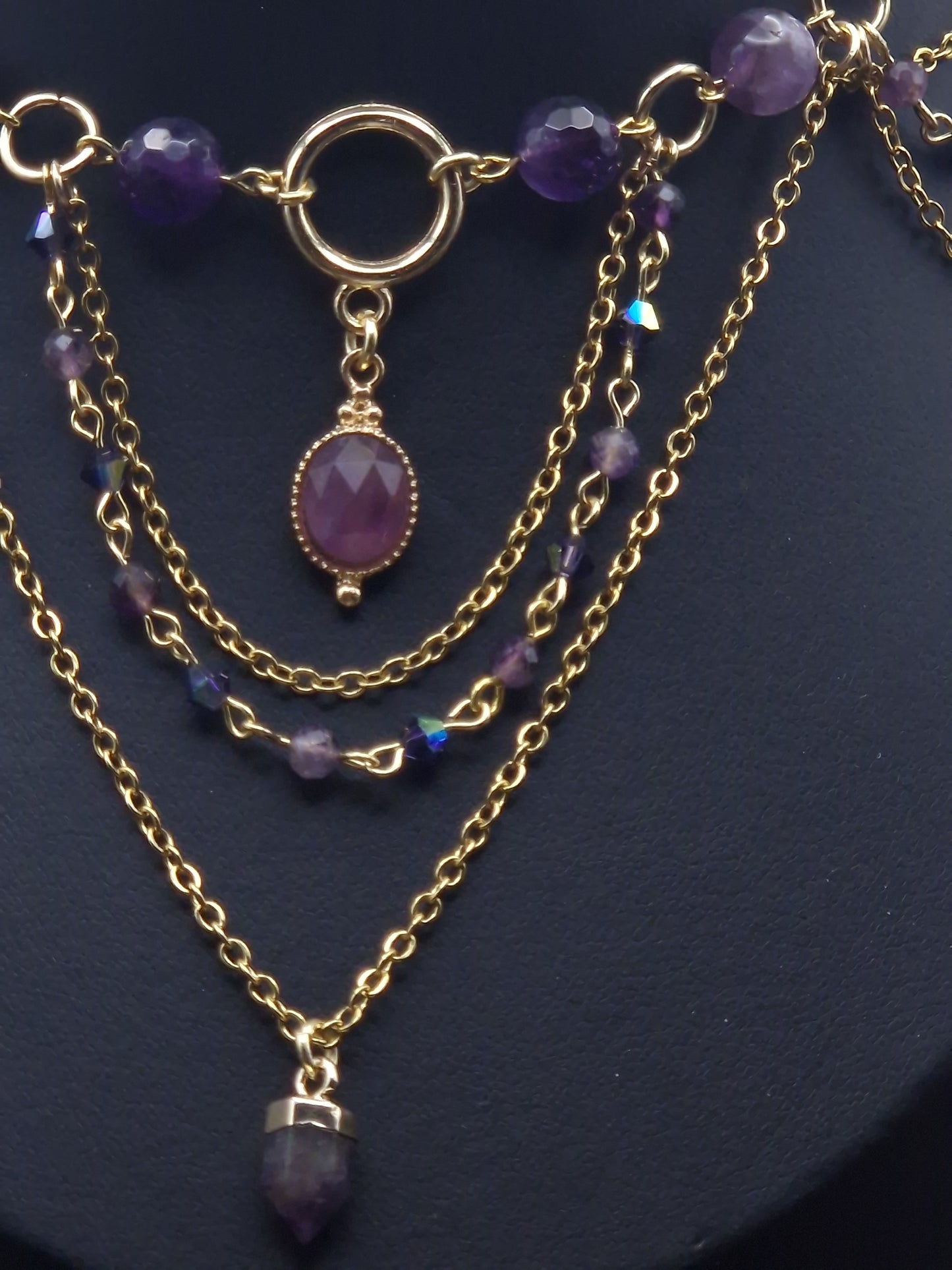 Amethyst -Collier „Eclipse“