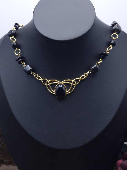 Obsidian-Collier „Shadow Heart“