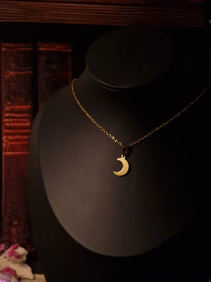 Halbmondkette Moon Whisper gold