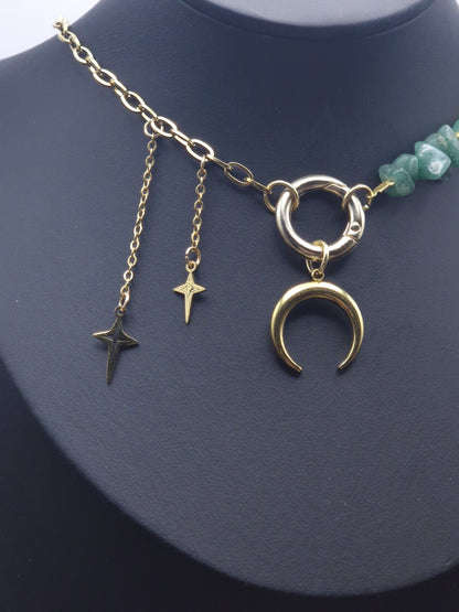 Einzelstück Emerald Crescent – Chain of Stillness