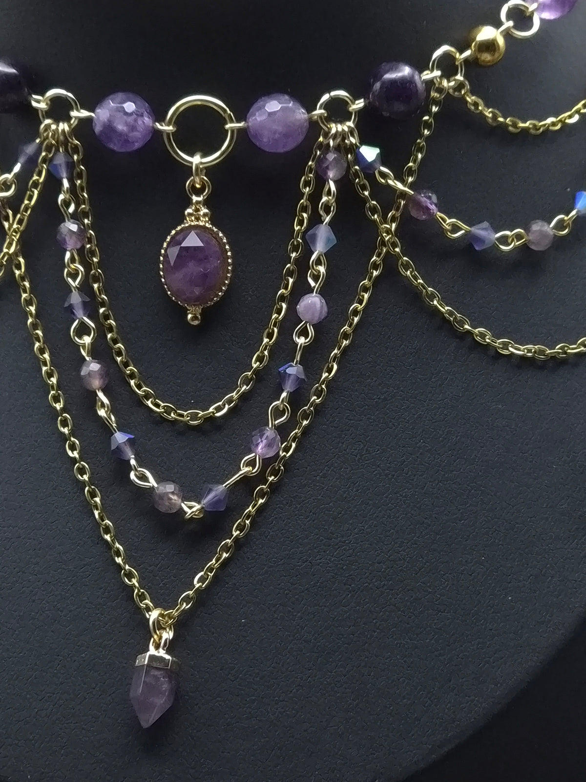 Amethyst -Collier „Eclipse“