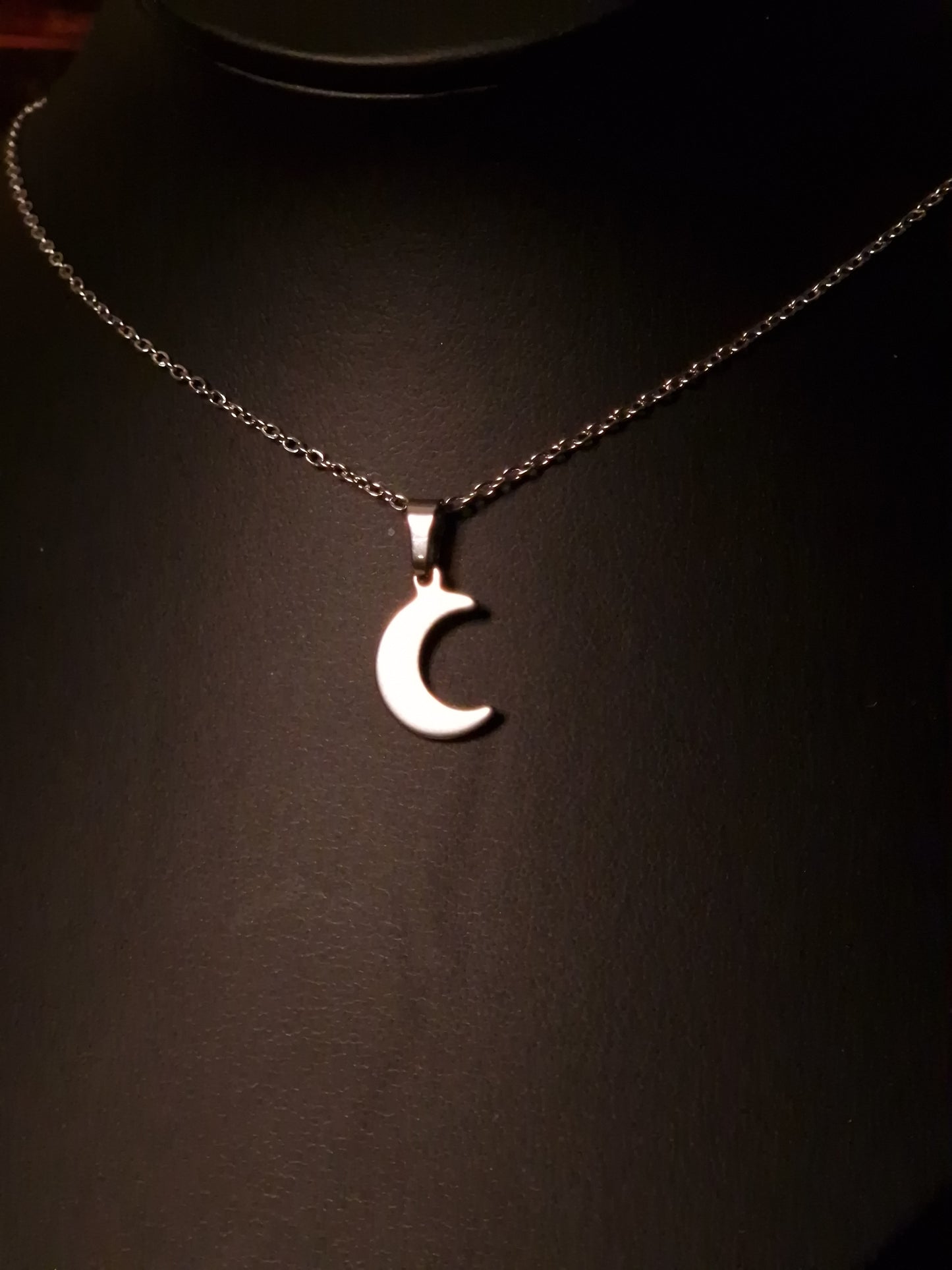 Halbmondkette Moon Whisper silber