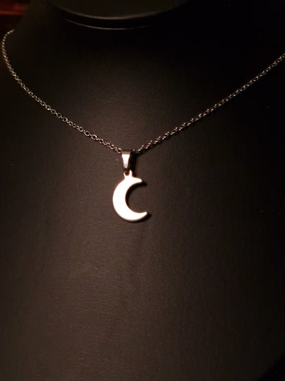 Halbmondkette Moon Whisper silber