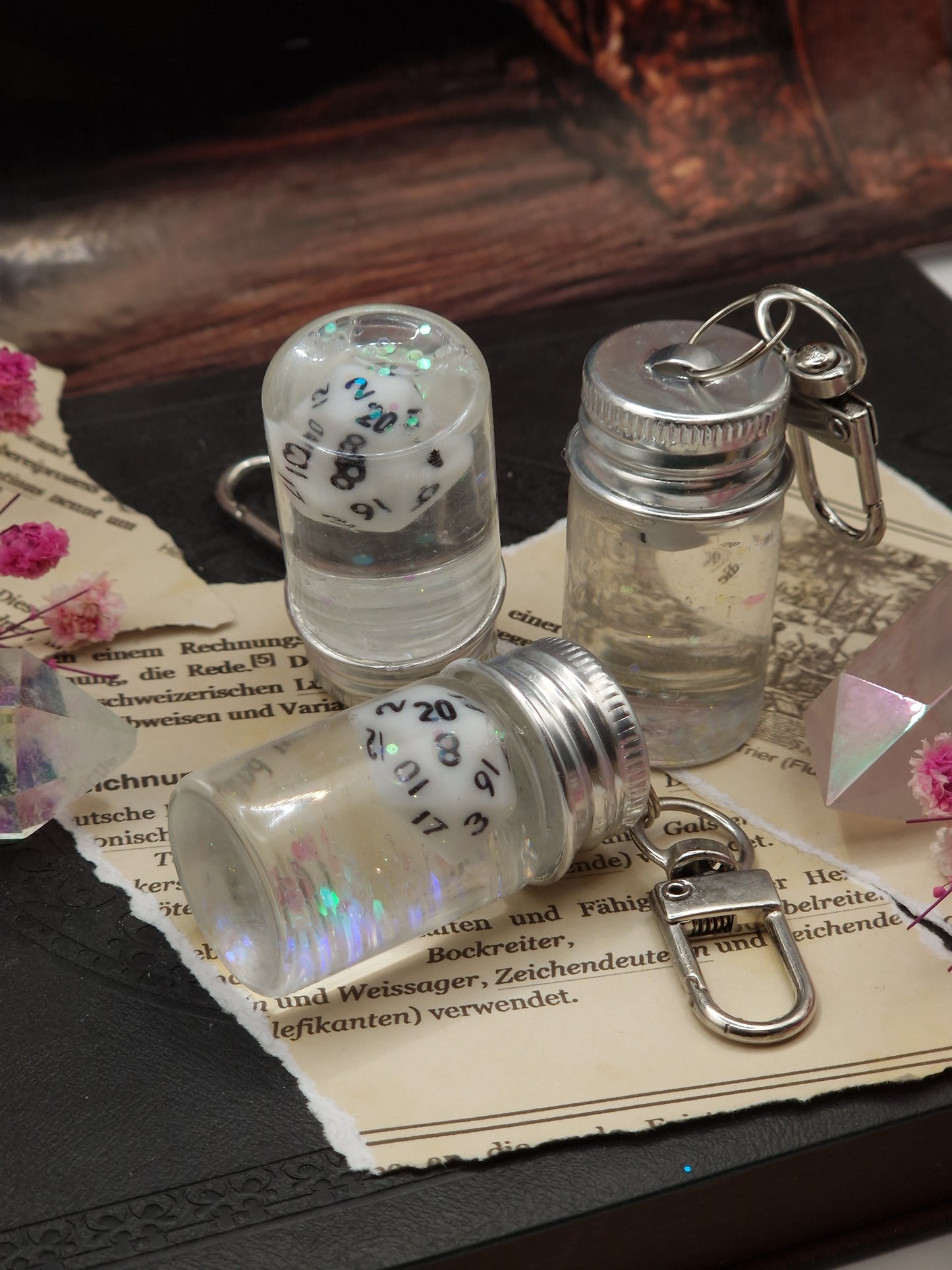 Floating Dice Potion – White Edition