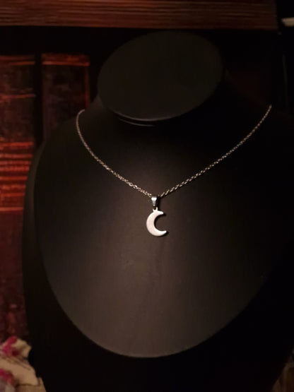 Halbmondkette Moon Whisper silber
