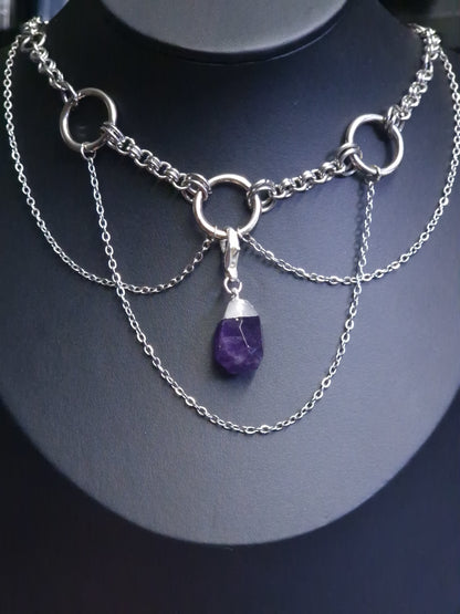 Chainmaille Kette silber 'Moonshine'