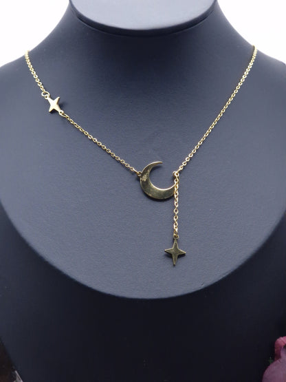 Halbmond Kette mit Stern