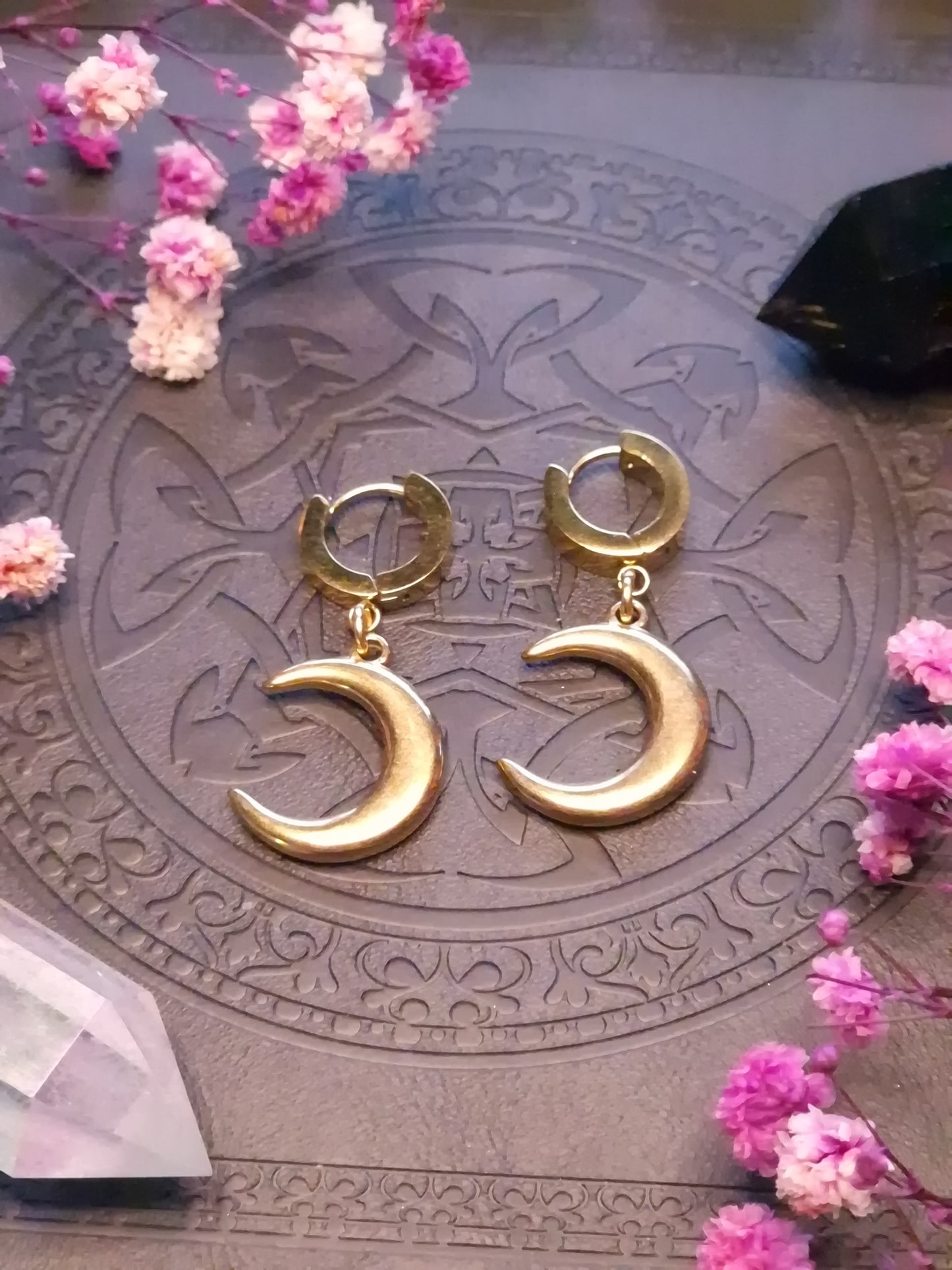 Creolen „Lunar Whisper“ gold