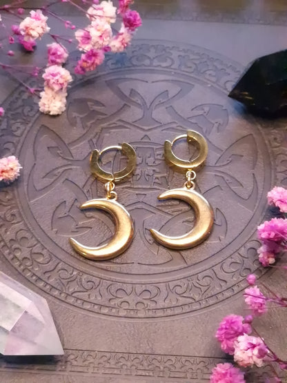 Creolen „Lunar Whisper“ gold