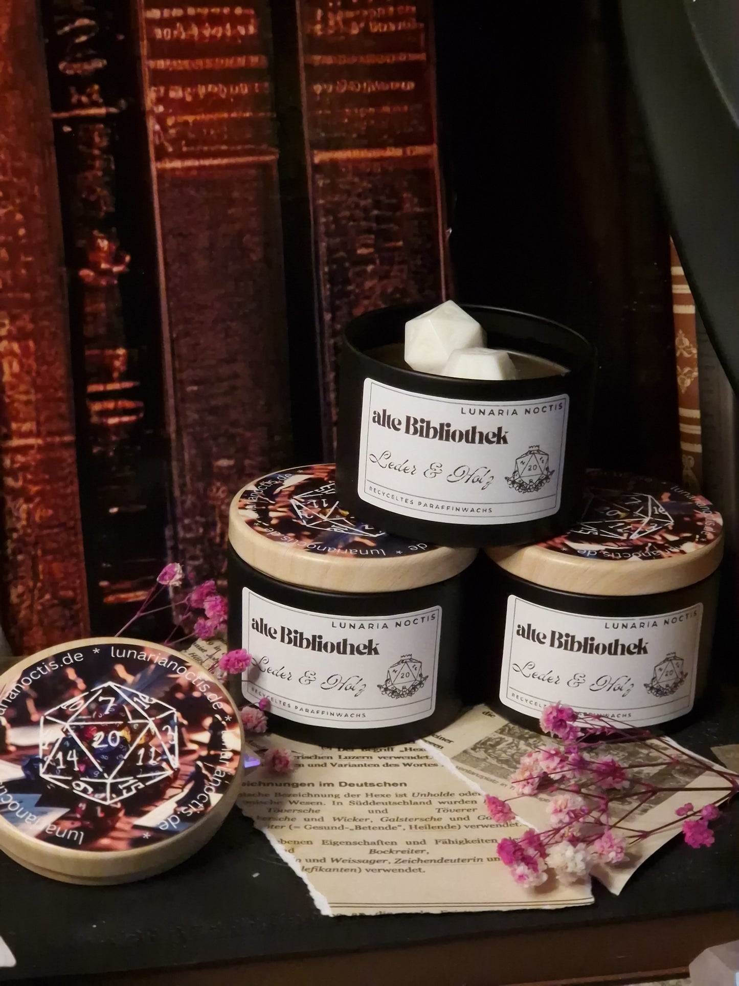 alte Bibliothek - DnD Kerze