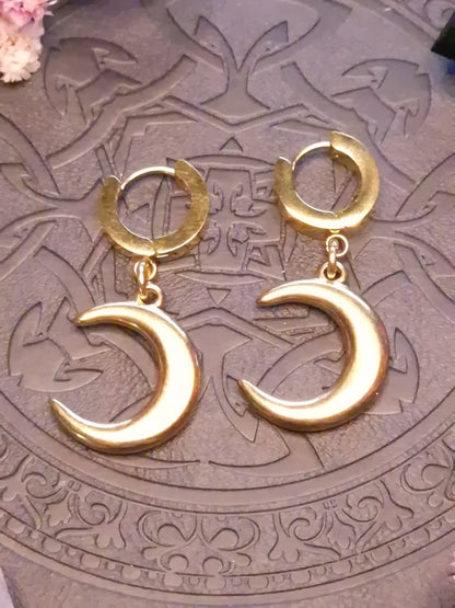 Creolen „Lunar Whisper“ gold