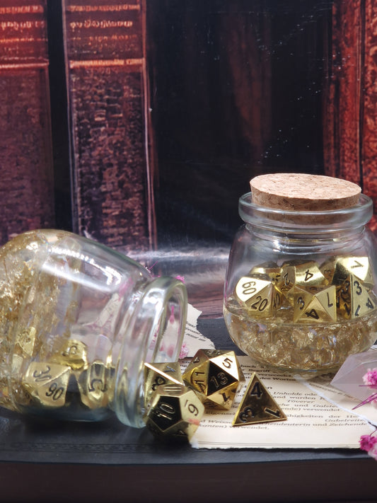 Pures Glück Würfelset im Glas