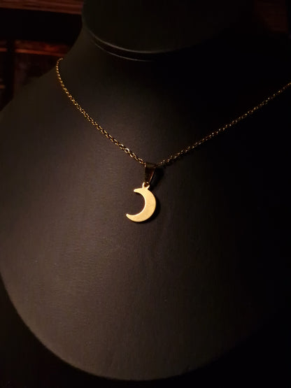 Halbmondkette Moon Whisper gold