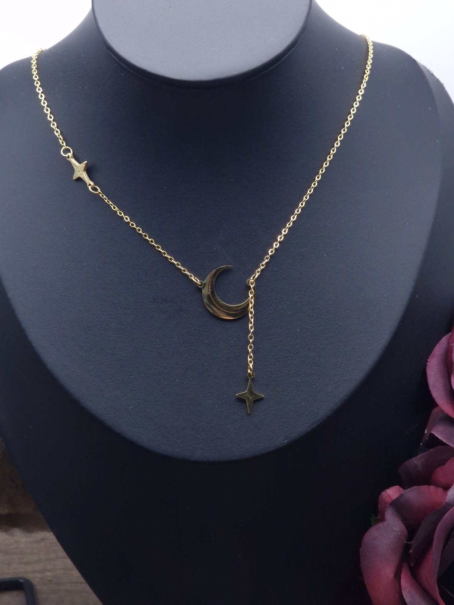 Halbmond Kette mit Stern