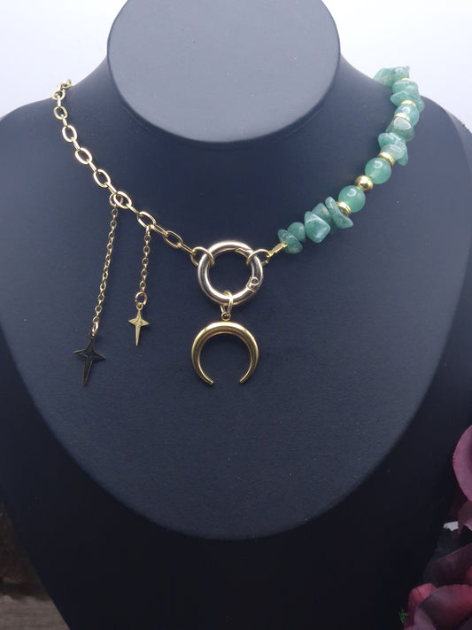 Einzelstück Emerald Crescent – Chain of Stillness