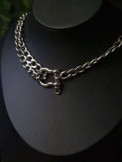 Große Gliederkette 'Chunky' silber