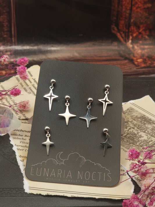 Celestial Studs – 3er Set Sternchen Ohrstecker