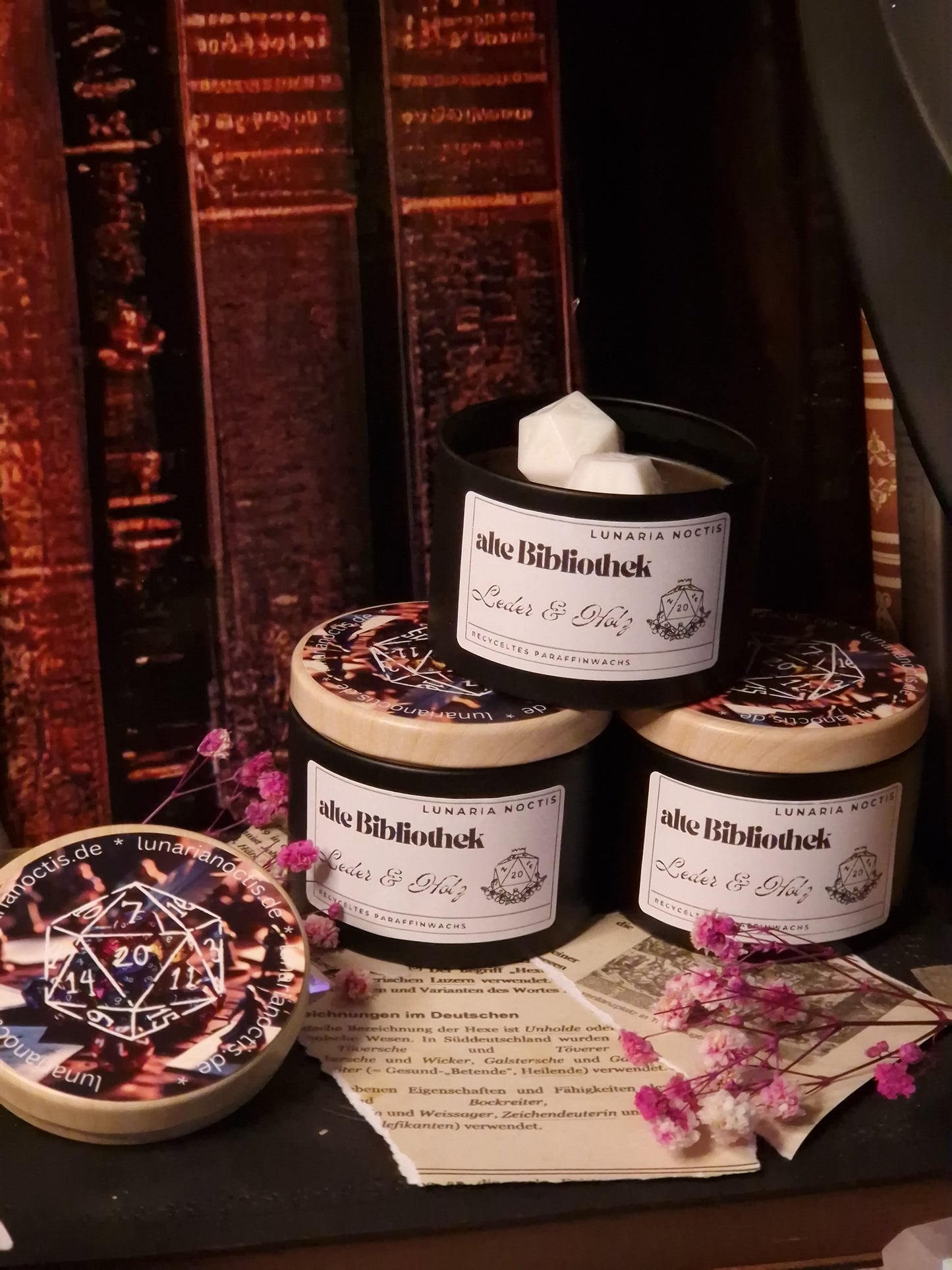 alte Bibliothek - DnD Kerze