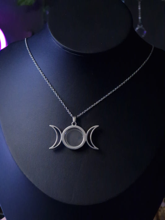 Triplemoon Halskette zum Öffnen SIlber