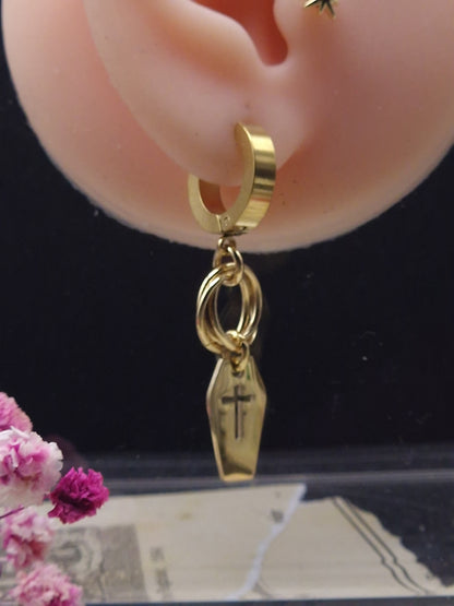 Memento Mori Creolen – Dunkle Eleganz