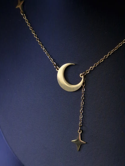 Halbmond Kette gold