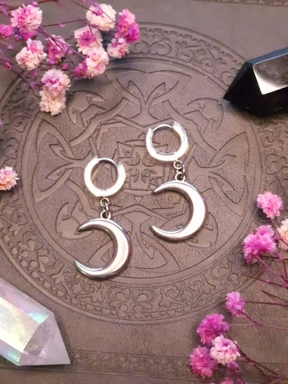 Creolen „Lunar Whisper“ silber