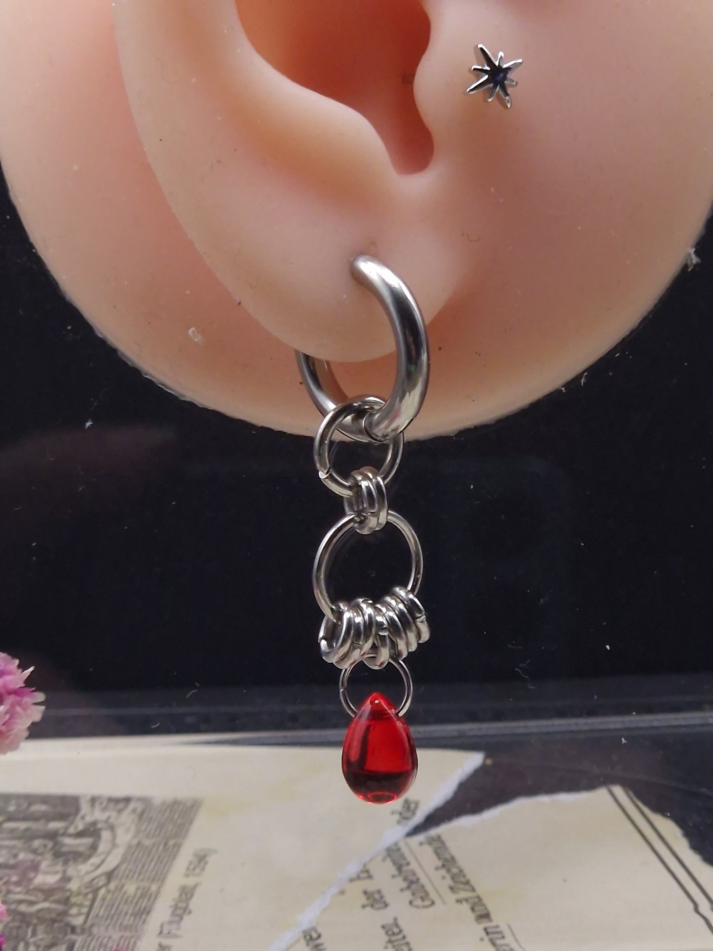 Chainmaille Ohrringe „Aether Drop“