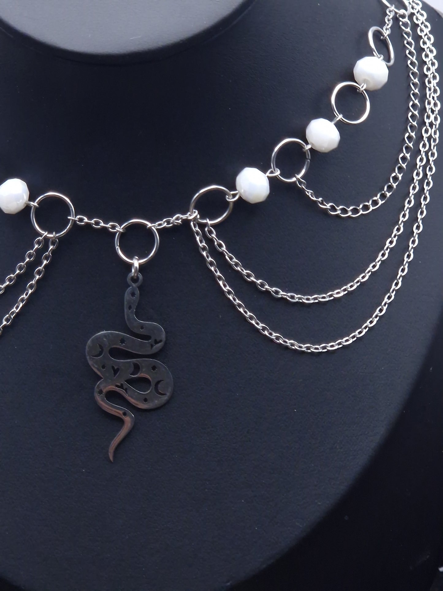 Schlangen Collier silber