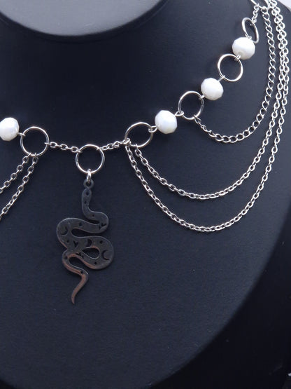 Schlangen Collier silber