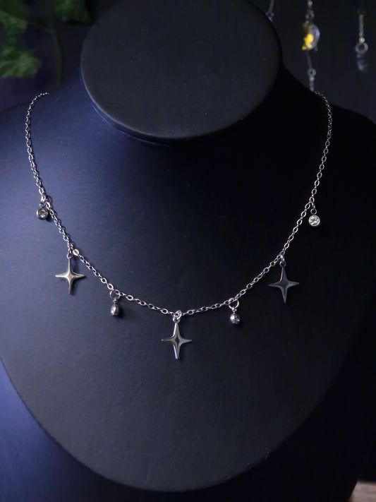 Kette mit Sternchen silber