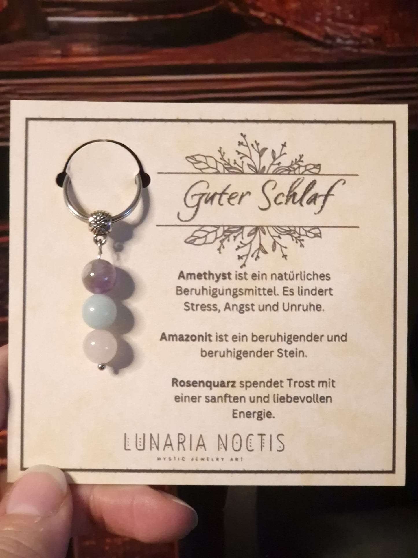 Schlüsselanhänger 'Guter Schlaf'