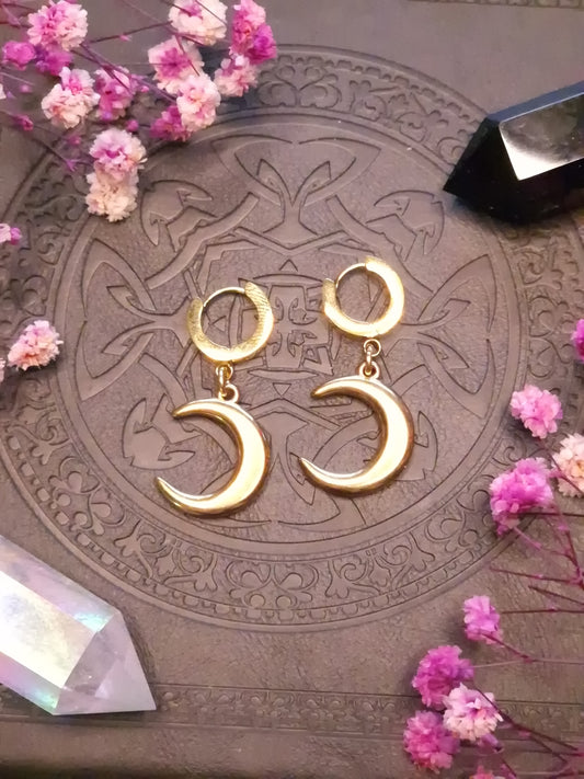Creolen „Lunar Whisper“ gold