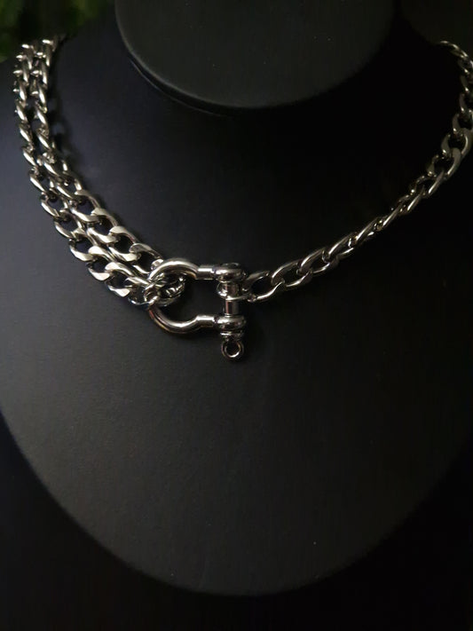 Große Gliederkette 'Chunky' silber