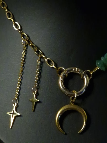 Einzelstück Emerald Crescent – Chain of Stillness